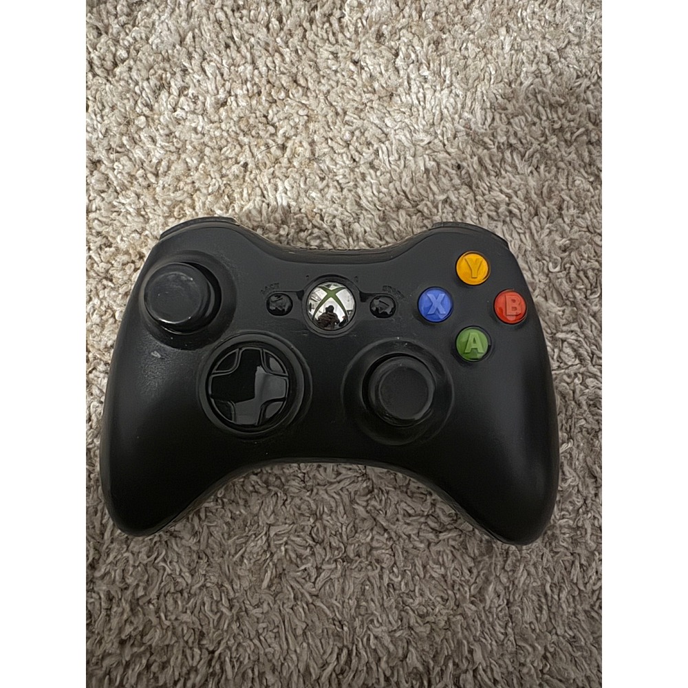 Microsoft Xbox 360 Wireless Controller Black OEM Model 1403 Battery Pack